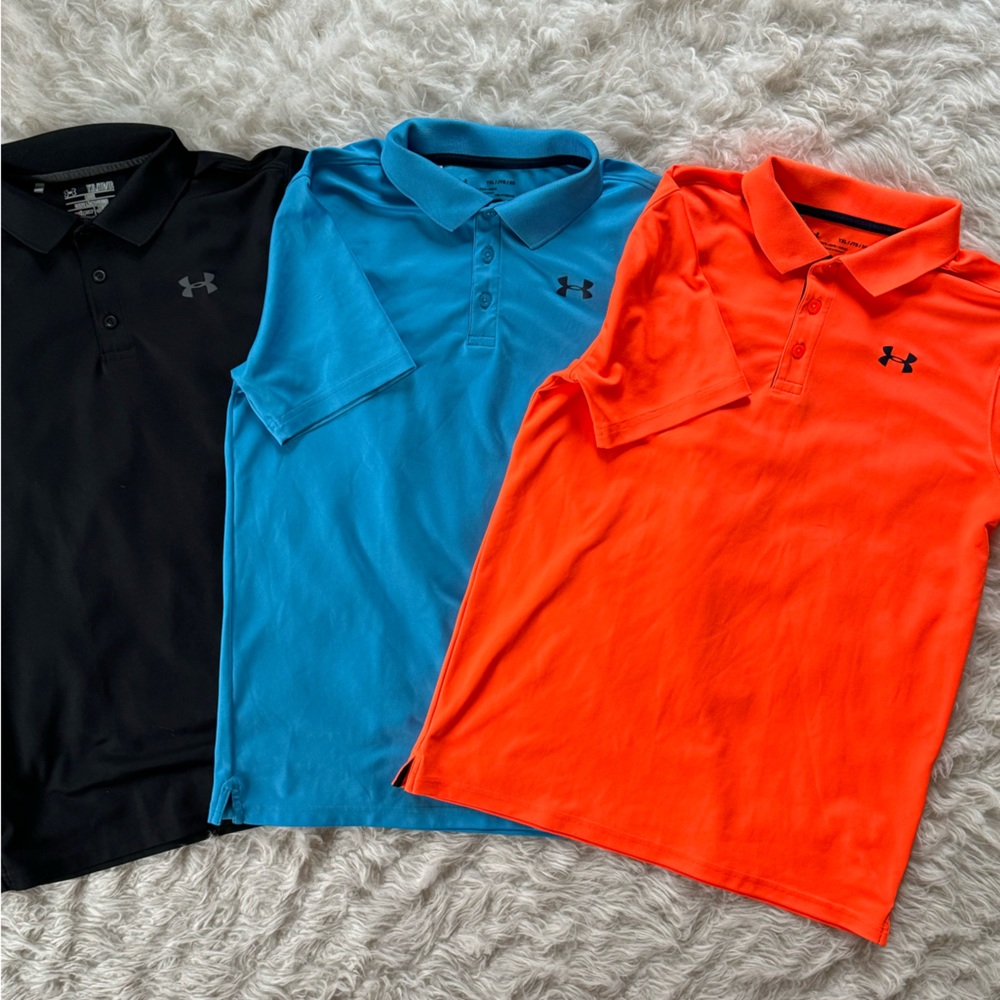 Under amor polo shirt bundle Youth XL